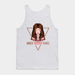 Virgo Zodiac Symbol Tank Top